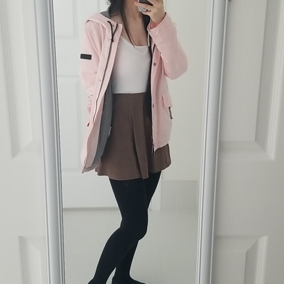 Hollister Jackets & Blazers - Hollister, Pink Jersey-Lined Raincoat/Light Jacket